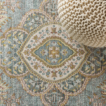 Khilana Floral Medallion Area Rug